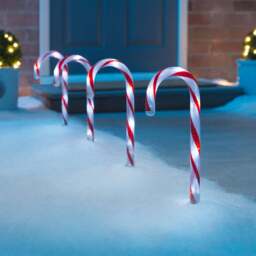 Small Candy Cane Path Lights - Christow - thumbnail 2