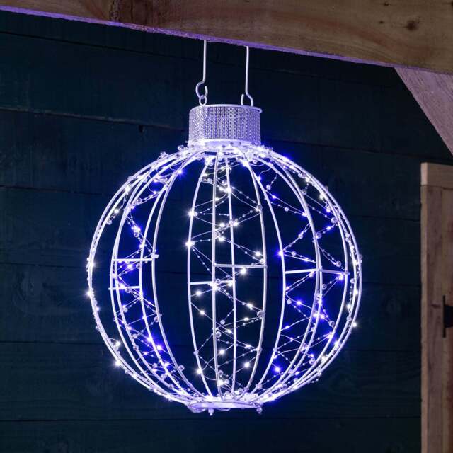 3D Light Up Christmas Bauble (40cm) - Christow