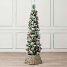 Cone & Berry Pencil Christmas Tree - Christow