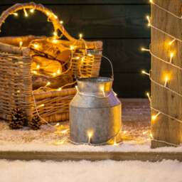 Battery Christmas Lights (Clear Cable) - Christow - thumbnail 2