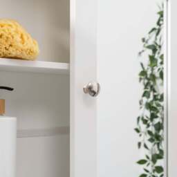 Clovelly White Double Mirrored Cabinet - Christow - thumbnail 3