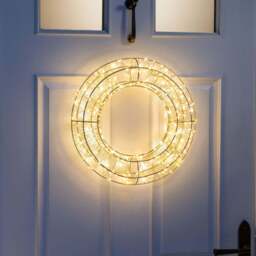 Micro LED Lighted Christmas Wreath - Christow - thumbnail 6