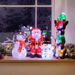 Light Up Santa with String Lights - Christow - thumbnail 4