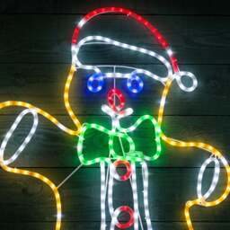 Gingerbread Man Christmas Rope Light - Christow - thumbnail 2