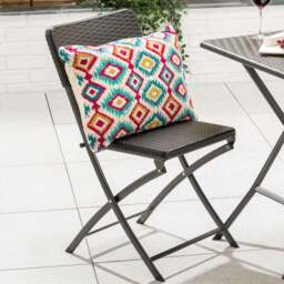 4ft Rattan Effect 4 Seater Dining Set - Christow - thumbnail 4
