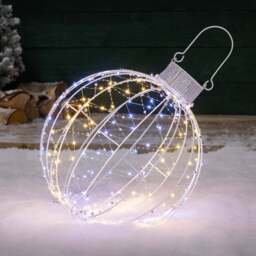 3D Light Up Christmas Bauble - Christow - thumbnail 6