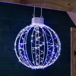 3D Light Up Christmas Bauble - Christow - thumbnail 2