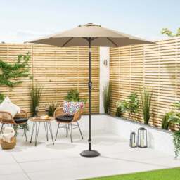 Crank & Tilt Parasol – 2.4m - Christow - thumbnail 2