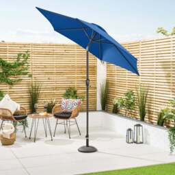 Crank & Tilt Parasol – 2.4m - Christow