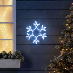 Snowflake Christmas Window Light - Christow - thumbnail 3