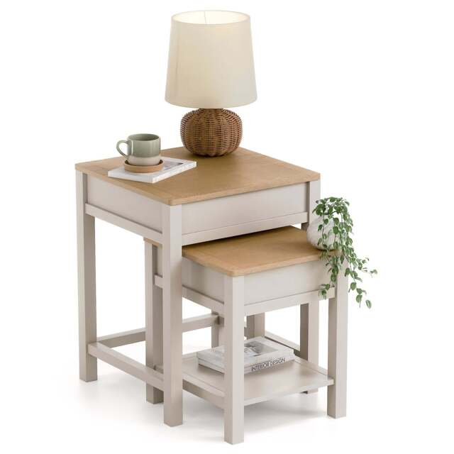 Dartmouth Nest of Tables with Storage - Christow - image 1