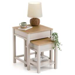 Dartmouth Nest of Tables with Storage - Christow - thumbnail 1