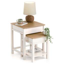Dartmouth Nest of Tables with Storage - Christow - thumbnail 5