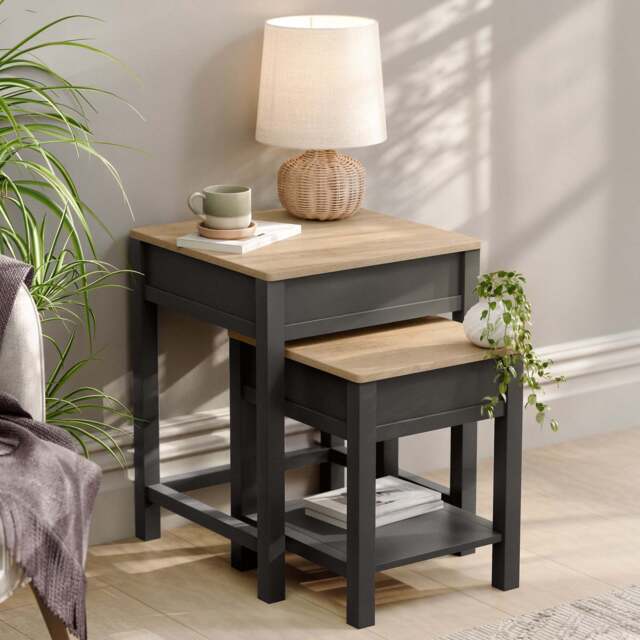 Dartmouth Nest of Tables with Storage - Christow - image 1