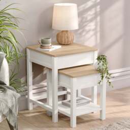 Dartmouth Nest of Tables with Storage - Christow - thumbnail 5