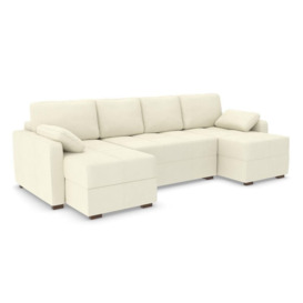 Harry Large Corner Modular Sofa Bed - Buttermilk