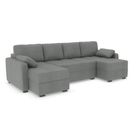 Harry Large Corner Modular Sofa Bed - Pebble
