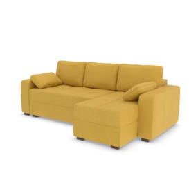 George Corner Sofa Bed - RHF - Sunflower