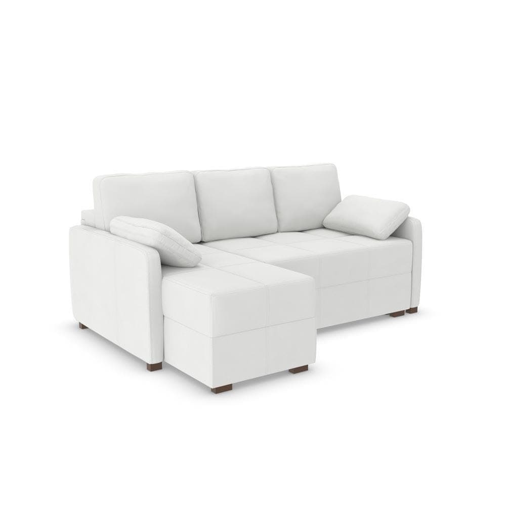 Ashley Corner Sofa Bed - LHF - Polar White - image 1
