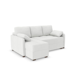 Ashley Corner Sofa Bed - LHF - Polar White - thumbnail 1