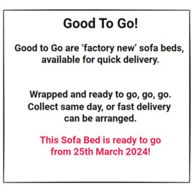 "GOOD TO GO ~ Alice Two-Seater Sofa Bed - Micro Weave - Pebble (SHUB301-5) - " - thumbnail 2