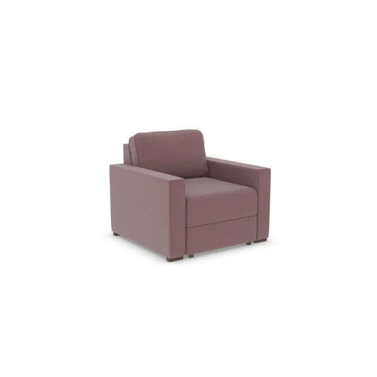 "Ex Display - Charlotte Chair Bed - Micro Velvet - Maroon  (SHUB464) - " - image 1