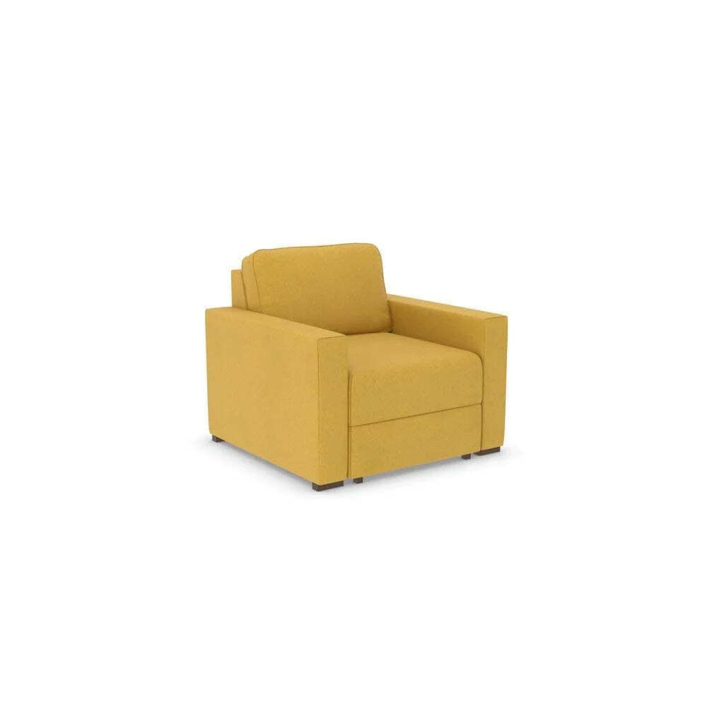 "Ex Display - Charlotte Chair Bed - Micro Weave - Sunflower (Shub488) - " - image 1