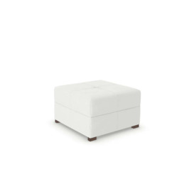 "Ex Display - Square Corner Footstool - 82cm x 82cm - Micro Velvet Coral Pink (SHUB509) - " - thumbnail 1