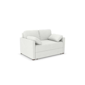 "Ex Display - Alice Two-Seater Sofa Bed - Micro Suede Polar White (Shub486) - "