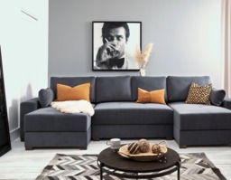 Harry Large Corner Modular Sofa Bed - Spanish Teal - thumbnail 2