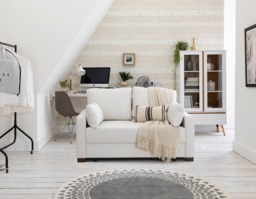 Alice Two-Seater Sofa Bed - Taupe - thumbnail 2