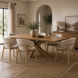 Arden Dining Table & 6 Nina Chairs - thumbnail 1