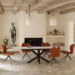 Phoenix Dining Table - Traventine - thumbnail 4