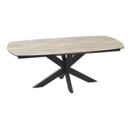 Phoenix Dining Table - Traventine - thumbnail 1