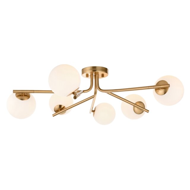 Aaron 6 Light Semi Flush - image 1