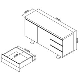 Cookes Collection Saturn Wide Sideboard - thumbnail 6