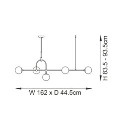 Matt Antique Brass Linear Pendant - thumbnail 6