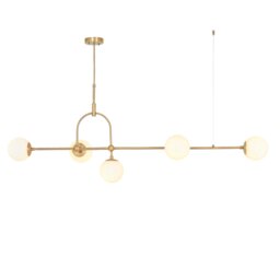 Matt Antique Brass Linear Pendant - thumbnail 1