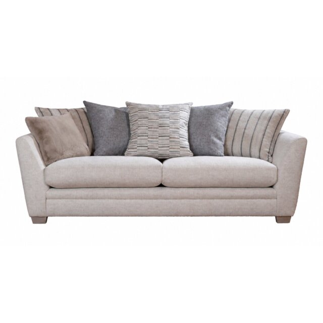 River Pillow Back 3 Seater Sofa Fabric B - image 1
