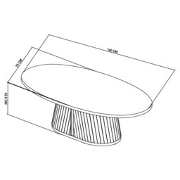 Valletta Oval Coffee Table - thumbnail 6