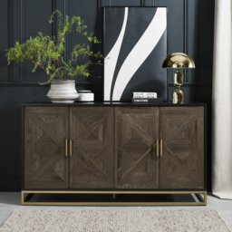 Iris Fumed Oak Wide Sideboard - thumbnail 2