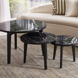 Voy Lamp Table - Black Marble Print Medium - thumbnail 2
