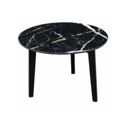 Voy Lamp Table - Black Marble Print Medium