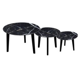 Voy Lamp Table - Black Marble Print Medium - thumbnail 5