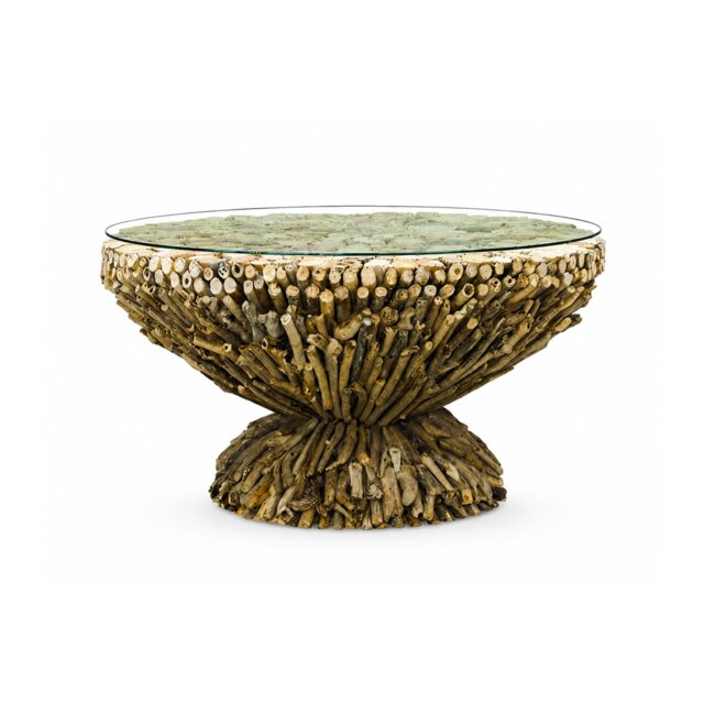 Driftwood Round Coffee Table - image 1