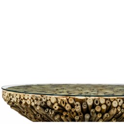 Driftwood Round Coffee Table - thumbnail 3