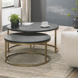 Cookes Collection Archie Peppercorn Ash Nest of Tables - thumbnail 3