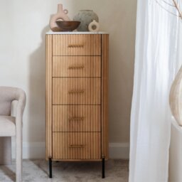 Cookes Collection Rhys 5 Drawer Tall Chest - thumbnail 4