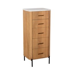 Cookes Collection Rhys 5 Drawer Tall Chest - thumbnail 2