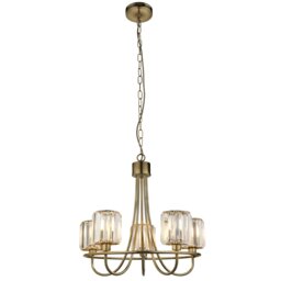 Berenice 5 Light Pendant - Antique Brass - thumbnail 3